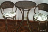 Conjunto Mesa Bistrô em Fibra Sintética